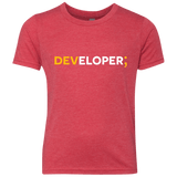 T-Shirts Vintage Red / YXS Developer Youth Triblend T-Shirt