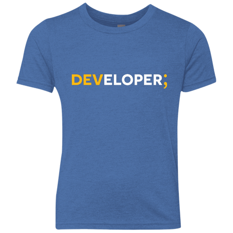 T-Shirts Vintage Royal / YXS Developer Youth Triblend T-Shirt