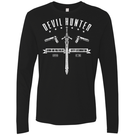 T-Shirts Black / Small Devil hunter Men's Premium Long Sleeve