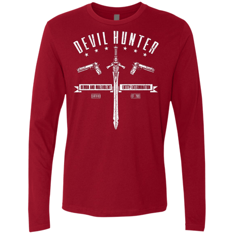 T-Shirts Cardinal / Small Devil hunter Men's Premium Long Sleeve