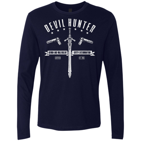 T-Shirts Midnight Navy / Small Devil hunter Men's Premium Long Sleeve