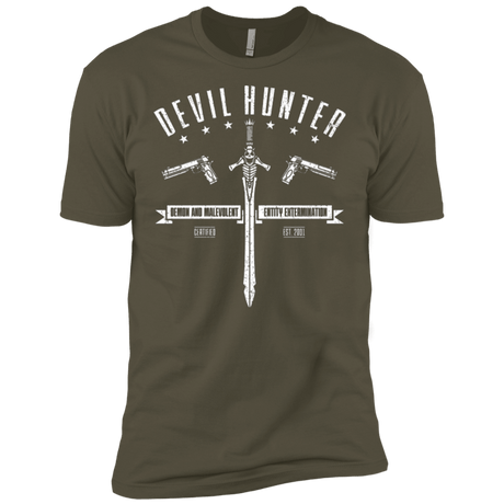 T-Shirts Military Green / X-Small Devil hunter Men's Premium T-Shirt