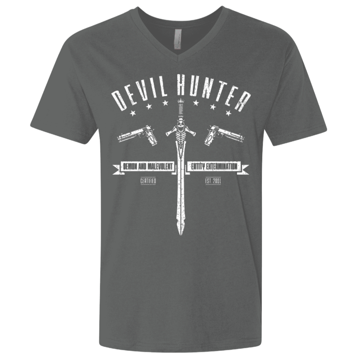 T-Shirts Heavy Metal / X-Small Devil hunter Men's Premium V-Neck