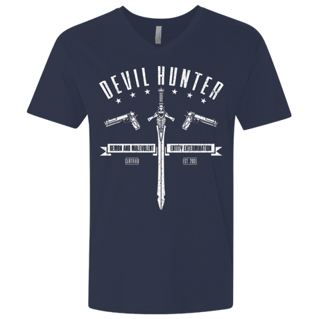 T-Shirts Midnight Navy / X-Small Devil hunter Men's Premium V-Neck