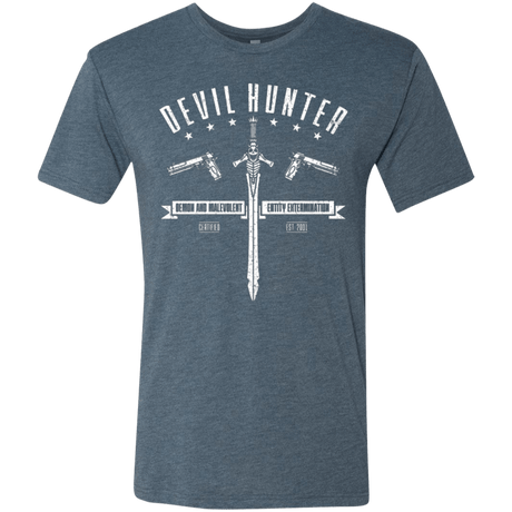 T-Shirts Indigo / Small Devil hunter Men's Triblend T-Shirt