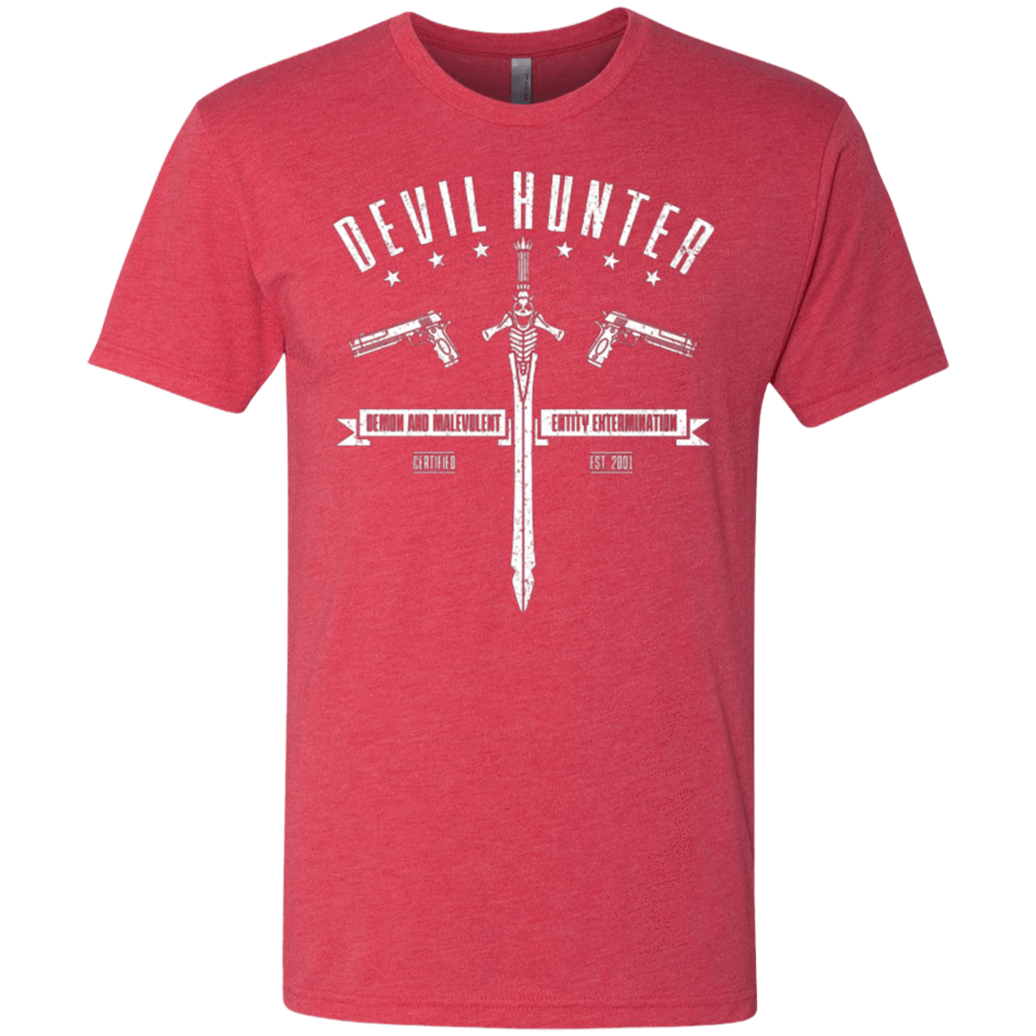 T-Shirts Vintage Red / Small Devil hunter Men's Triblend T-Shirt