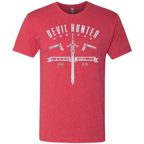T-Shirts Vintage Red / Small Devil hunter Men's Triblend T-Shirt
