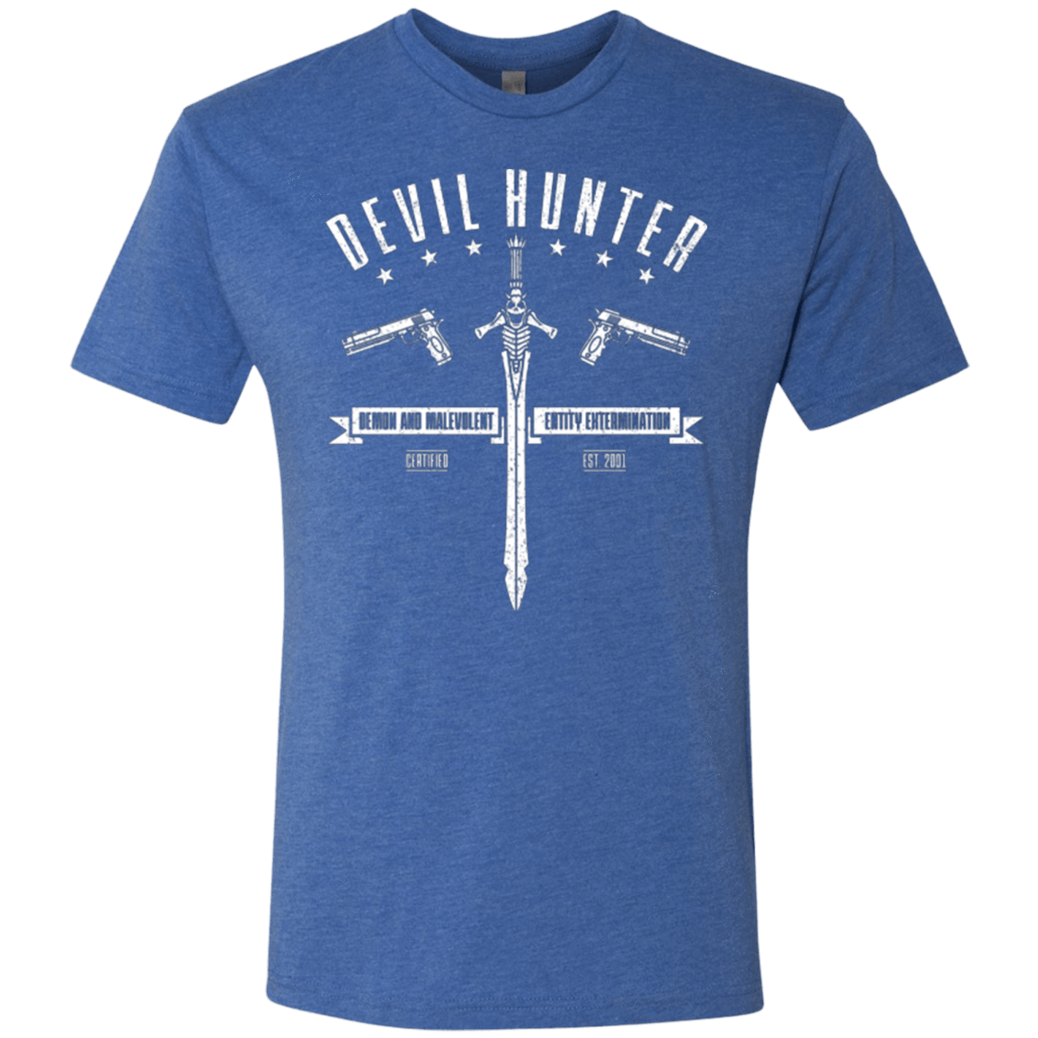 T-Shirts Vintage Royal / Small Devil hunter Men's Triblend T-Shirt