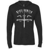 T-Shirts Vintage Black / X-Small Devil hunter Triblend Long Sleeve Hoodie Tee