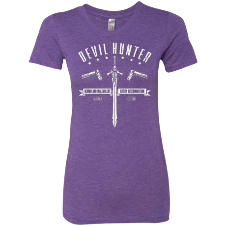 T-Shirts Purple Rush / Small Devil hunter Women's Triblend T-Shirt