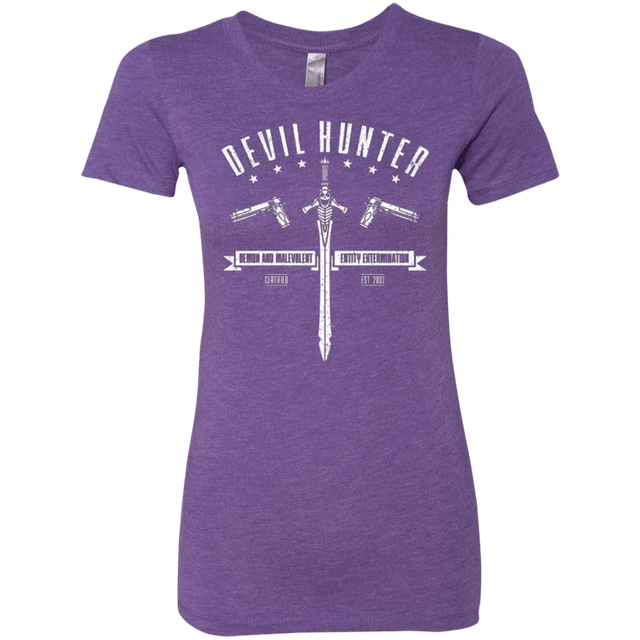T-Shirts Purple Rush / Small Devil hunter Women's Triblend T-Shirt