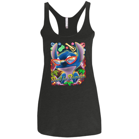 T-Shirts Vintage Black / X-Small Devil in Disguise Women's Triblend Racerback Tank