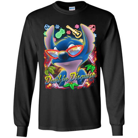 T-Shirts Black / YS Devil in Disguise Youth Long Sleeve T-Shirt