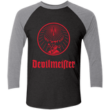 T-Shirts Vintage Black/Premium Heather / S Devilmeister Men's Triblend 3/4 Sleeve