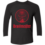 T-Shirts Vintage Black/Vintage Black / S Devilmeister Men's Triblend 3/4 Sleeve
