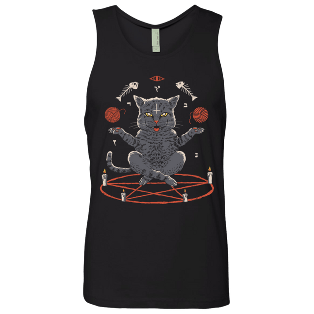 T-Shirts Black / S Devious Cat Men's Premium Tank Top