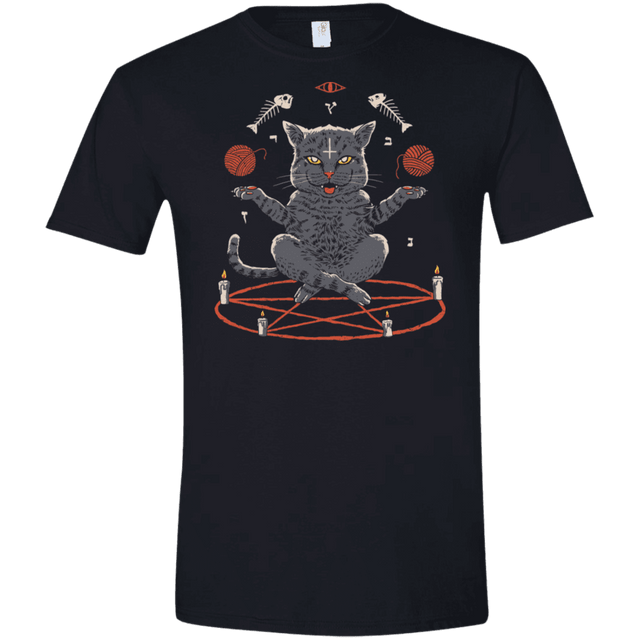 T-Shirts Black / X-Small Devious Cat Men's Semi-Fitted Softstyle