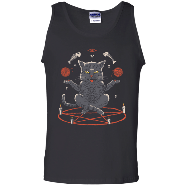 T-Shirts Black / S Devious Cat Men's Tank Top