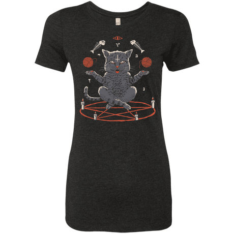 T-Shirts Vintage Black / S Devious Cat Women's Triblend T-Shirt