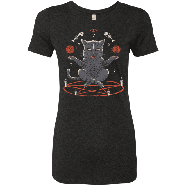 T-Shirts Vintage Black / S Devious Cat Women's Triblend T-Shirt
