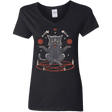 T-Shirts Black / S Devious Cat Women's V-Neck T-Shirt