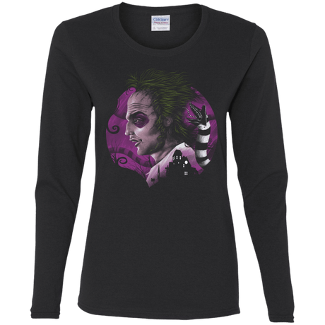T-Shirts Black / S Devious Ghost Women's Long Sleeve T-Shirt