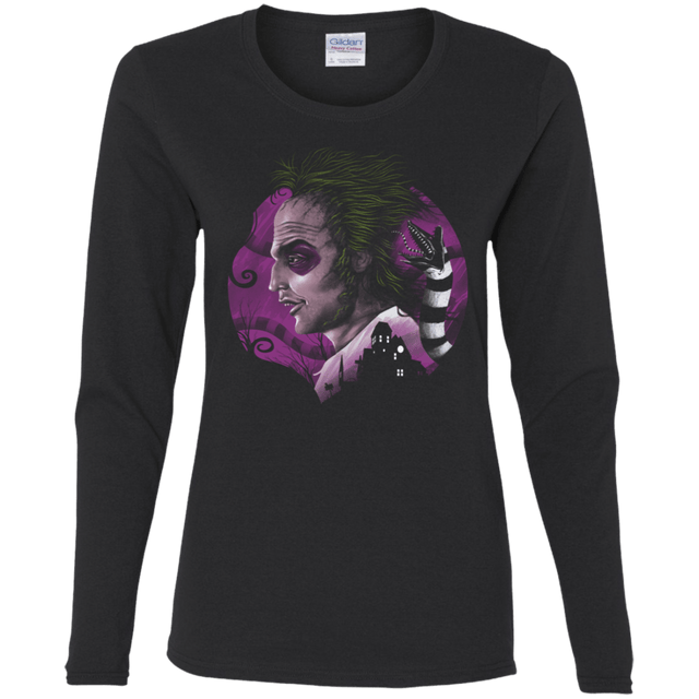 T-Shirts Black / S Devious Ghost Women's Long Sleeve T-Shirt