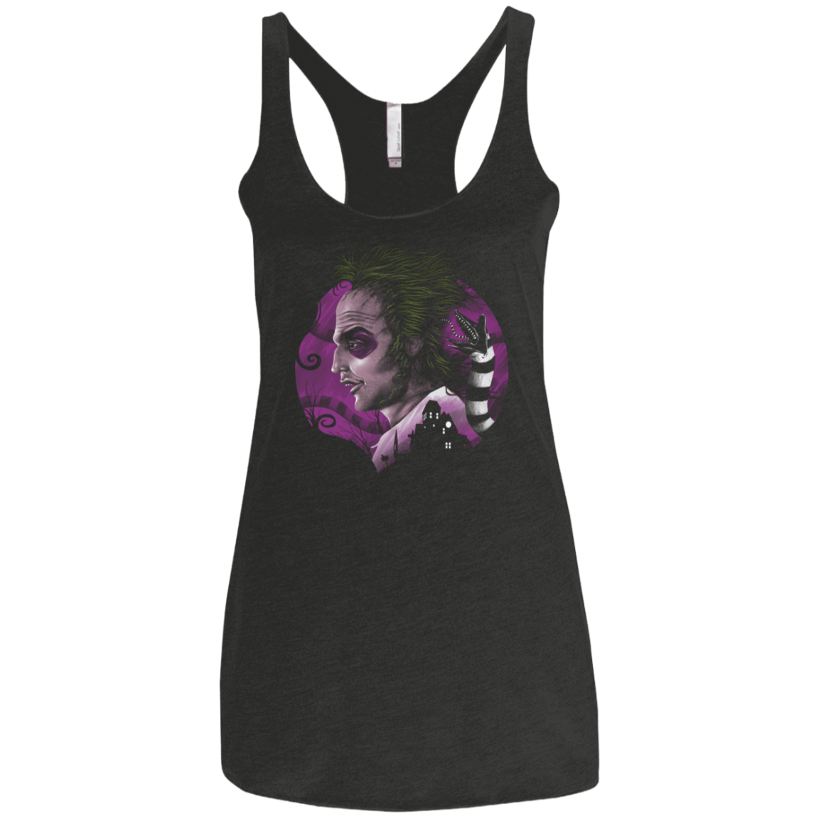T-Shirts Vintage Black / X-Small Devious Ghost Women's Triblend Racerback Tank