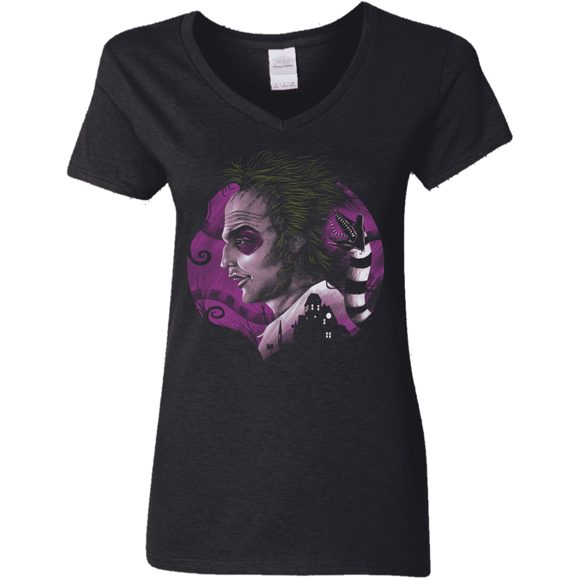 T-Shirts Black / S Devious Ghost Women's V-Neck T-Shirt