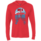 T-Shirts Vintage Red / X-Small Dex Triblend Long Sleeve Hoodie Tee