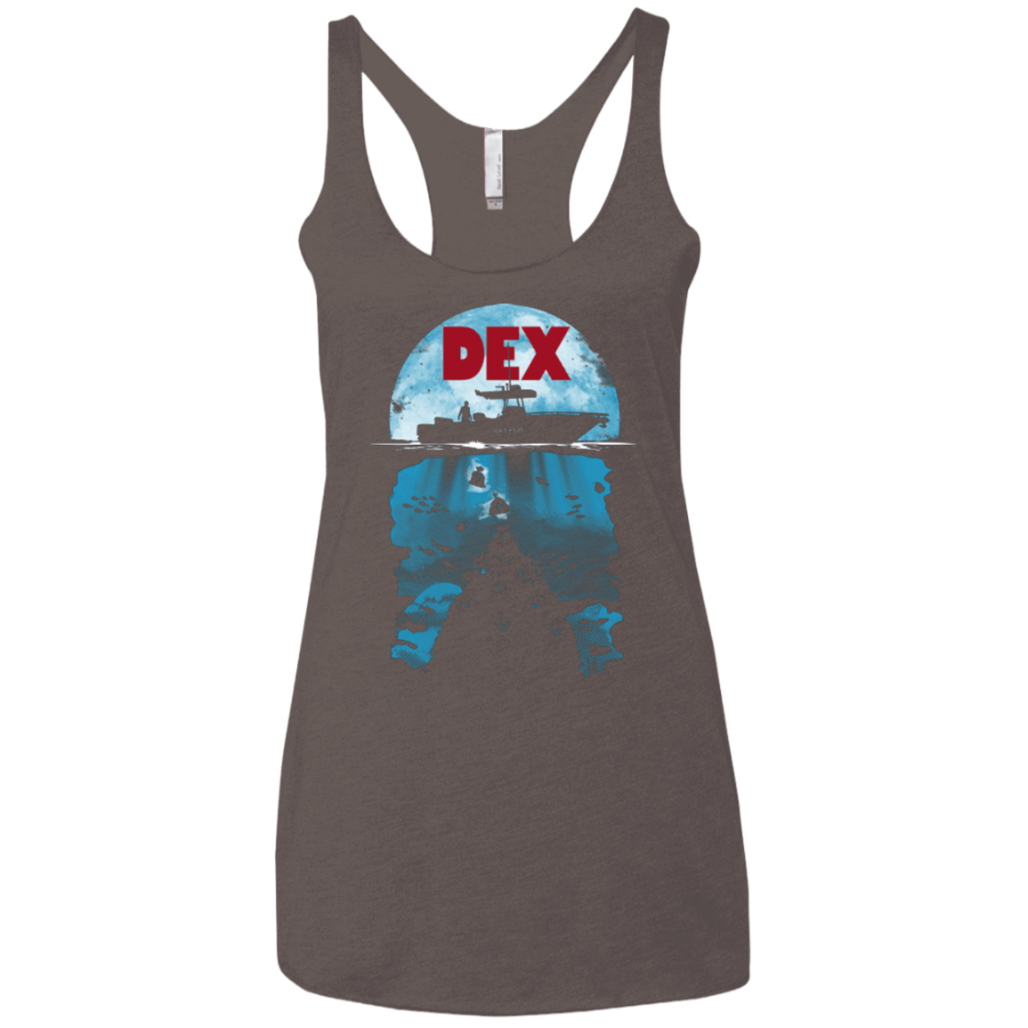 T-Shirts Macchiato / X-Small Dex Women's Triblend Racerback Tank