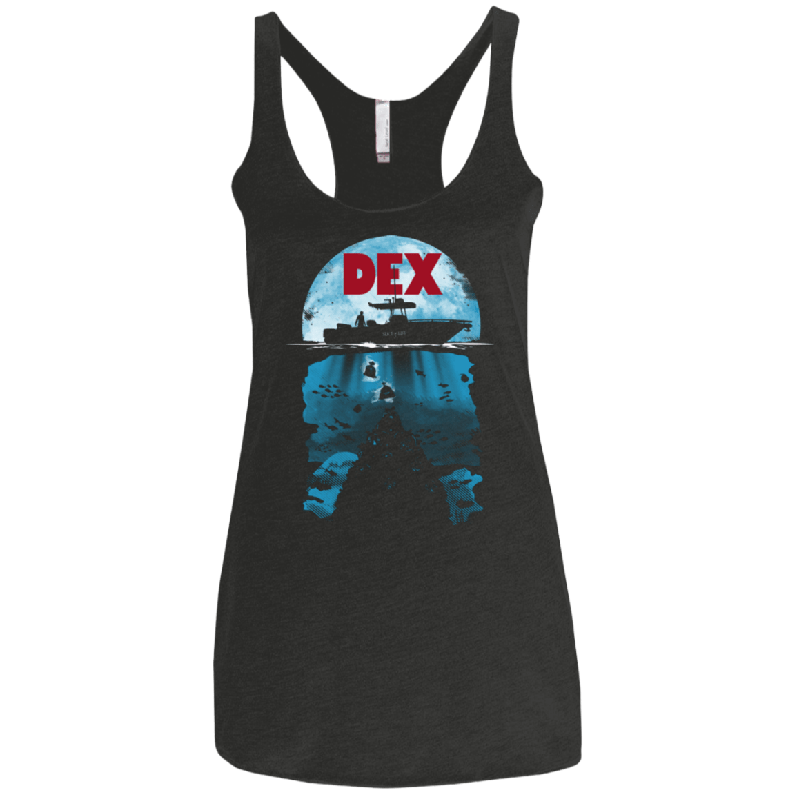 T-Shirts Vintage Black / X-Small Dex Women's Triblend Racerback Tank
