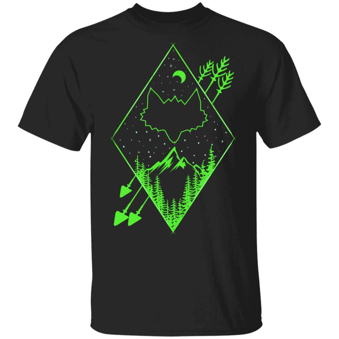 T-Shirts Black / S Diamond Fox Arrows T-Shirt