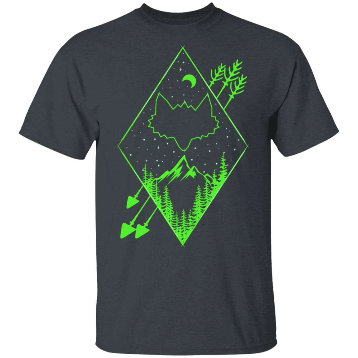 T-Shirts Dark Heather / S Diamond Fox Arrows T-Shirt