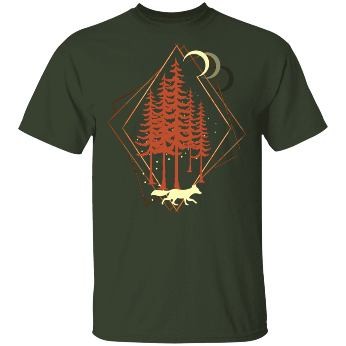 T-Shirts Forest / S Diamond Fox T-Shirt