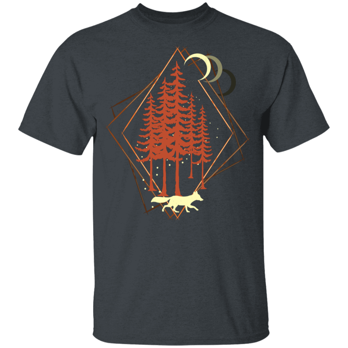 T-Shirts Dark Heather / YXS Diamond Fox Youth T-Shirt