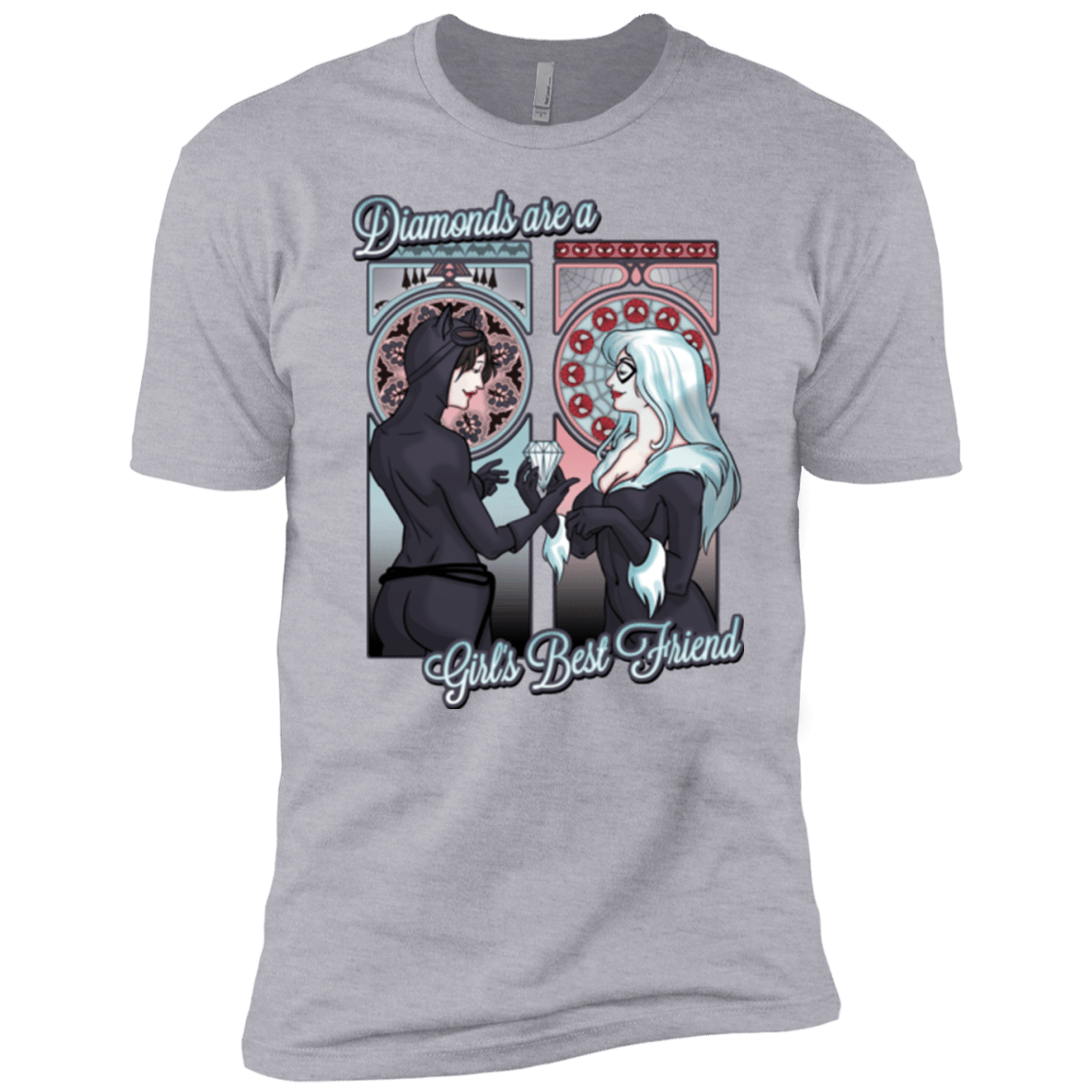 T-Shirts Heather Grey / YXS Diamonds are a Girl's Best Friend Boys Premium T-Shirt