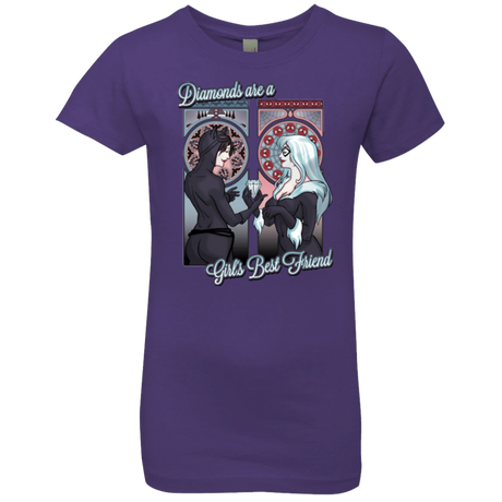 T-Shirts Purple Rush / YXS Diamonds are a Girl's Best Friend Girls Premium T-Shirt