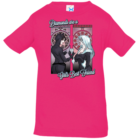 T-Shirts Hot Pink / 6 Months Diamonds are a Girl's Best Friend Infant Premium T-Shirt