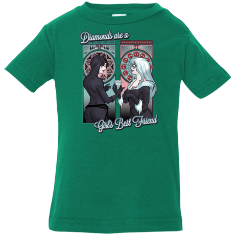 T-Shirts Kelly / 6 Months Diamonds are a Girl's Best Friend Infant Premium T-Shirt