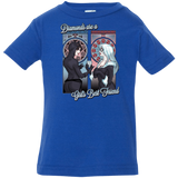 T-Shirts Royal / 6 Months Diamonds are a Girl's Best Friend Infant Premium T-Shirt
