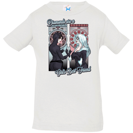 T-Shirts White / 6 Months Diamonds are a Girl's Best Friend Infant Premium T-Shirt