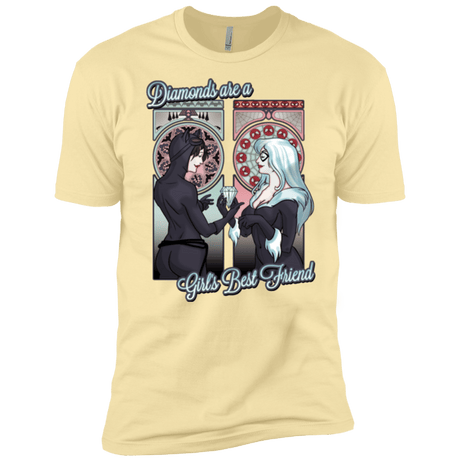 T-Shirts Banana Cream / X-Small Diamonds are a Girl's Best Friend Men's Premium T-Shirt