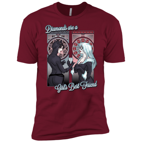 T-Shirts Cardinal / X-Small Diamonds are a Girl's Best Friend Men's Premium T-Shirt
