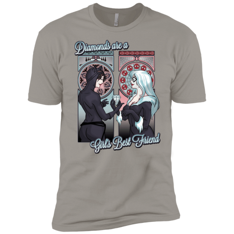 T-Shirts Light Grey / X-Small Diamonds are a Girl's Best Friend Men's Premium T-Shirt