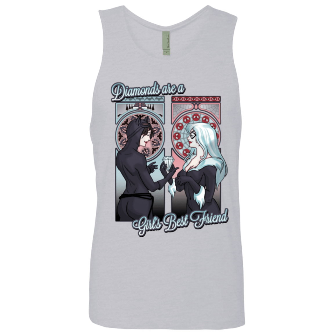 T-Shirts Heather Grey / Small Diamonds are a Girl's Best Friend Men's Premium Tank Top