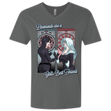 T-Shirts Heavy Metal / X-Small Diamonds are a Girl's Best Friend Men's Premium V-Neck