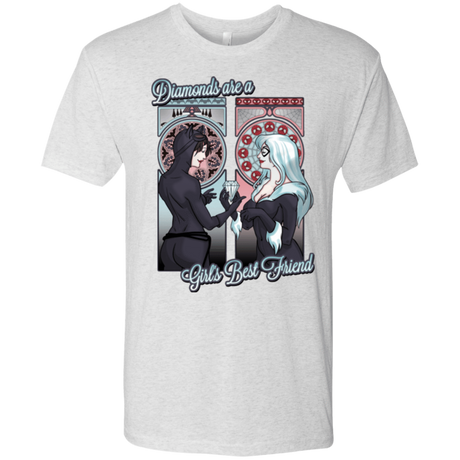 T-Shirts Heather White / Small Diamonds are a Girl's Best Friend Men's Triblend T-Shirt