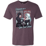 T-Shirts Vintage Purple / Small Diamonds are a Girl's Best Friend Men's Triblend T-Shirt