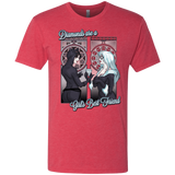 T-Shirts Vintage Red / Small Diamonds are a Girl's Best Friend Men's Triblend T-Shirt